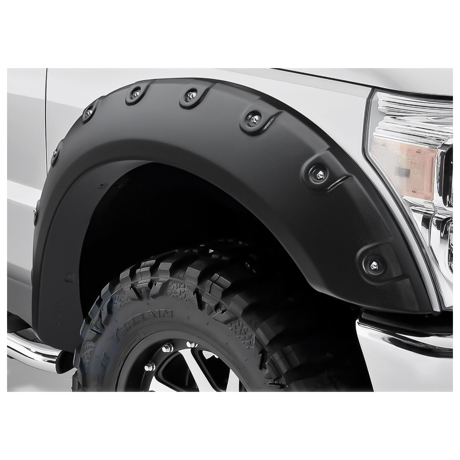 For 19982011 Ford Ranger XLT XL Pocket Style Black Rivet Fender Flares